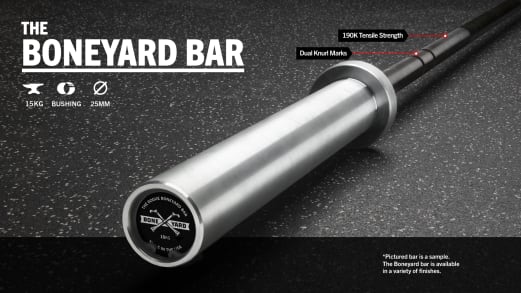 ウエイトトレーニング Rogue C-70S Bar Boneyard Rogue C-70S (Black Shaft / Bright Zinc Sleeve) | Rogue Fitness